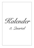 Kalender 3. Quartal