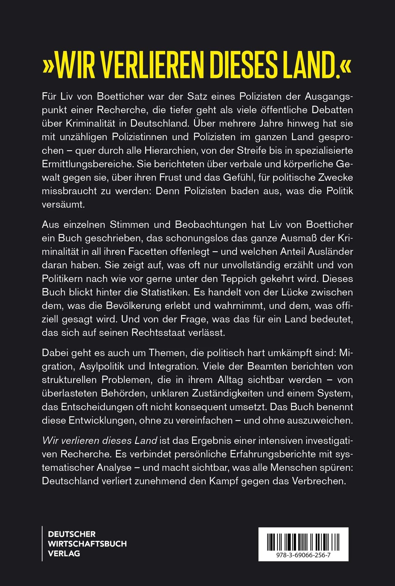 Wir verlieren dieses Land