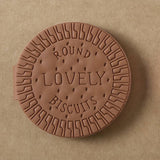 Notizbuch Keks rund - braun