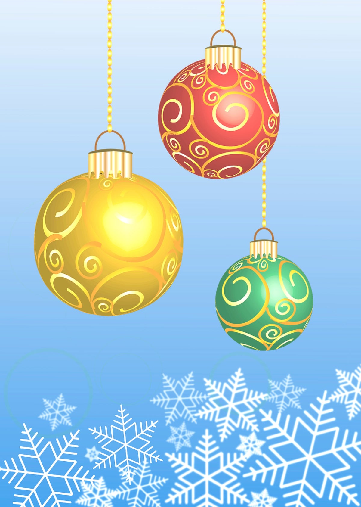 Notizbuch Weihnachten Kugeln