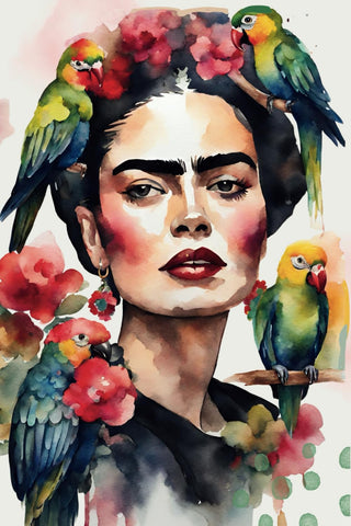 Notizbuch Rose el Rose Frida Kahlo Collektion blanko