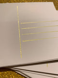 Glitzer Postkarte
