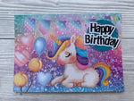 Postkarte Einhorn - Happy Birthday