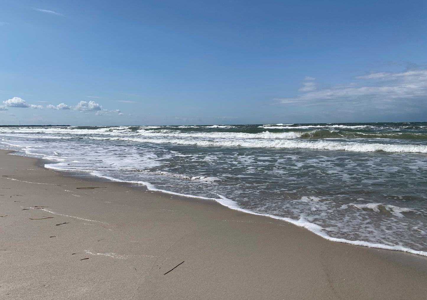 Postkarte Stürmischer Tag am Weststrand