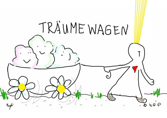 Postkarte "Träume wagen"