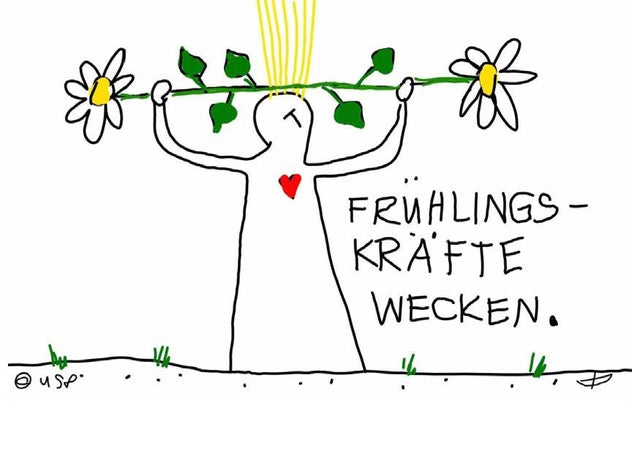 Postkarte "Frühlingskräfte wecken"