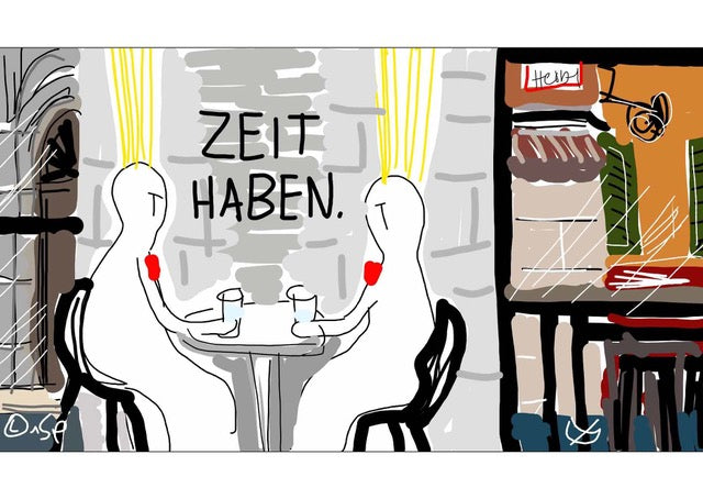 Postkarte "Zeit haben"