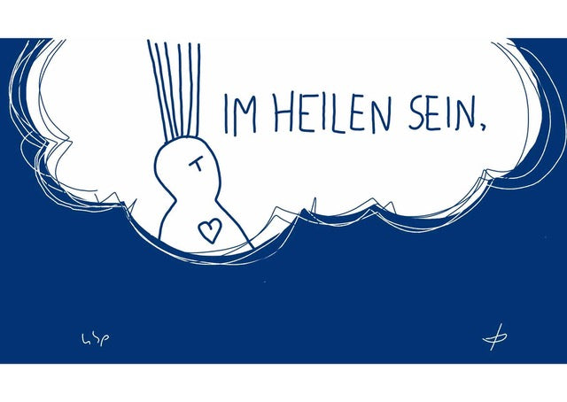 Postkarte "Im Heilen sein"