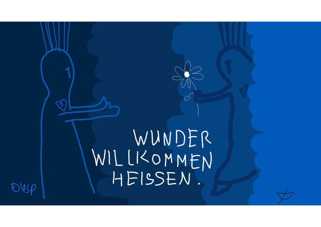 Postkarten "Wunder willkommen heissen"