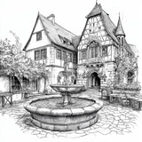 Ausmalbuch - Stadt