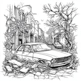 Ausmalbuch - Stadt