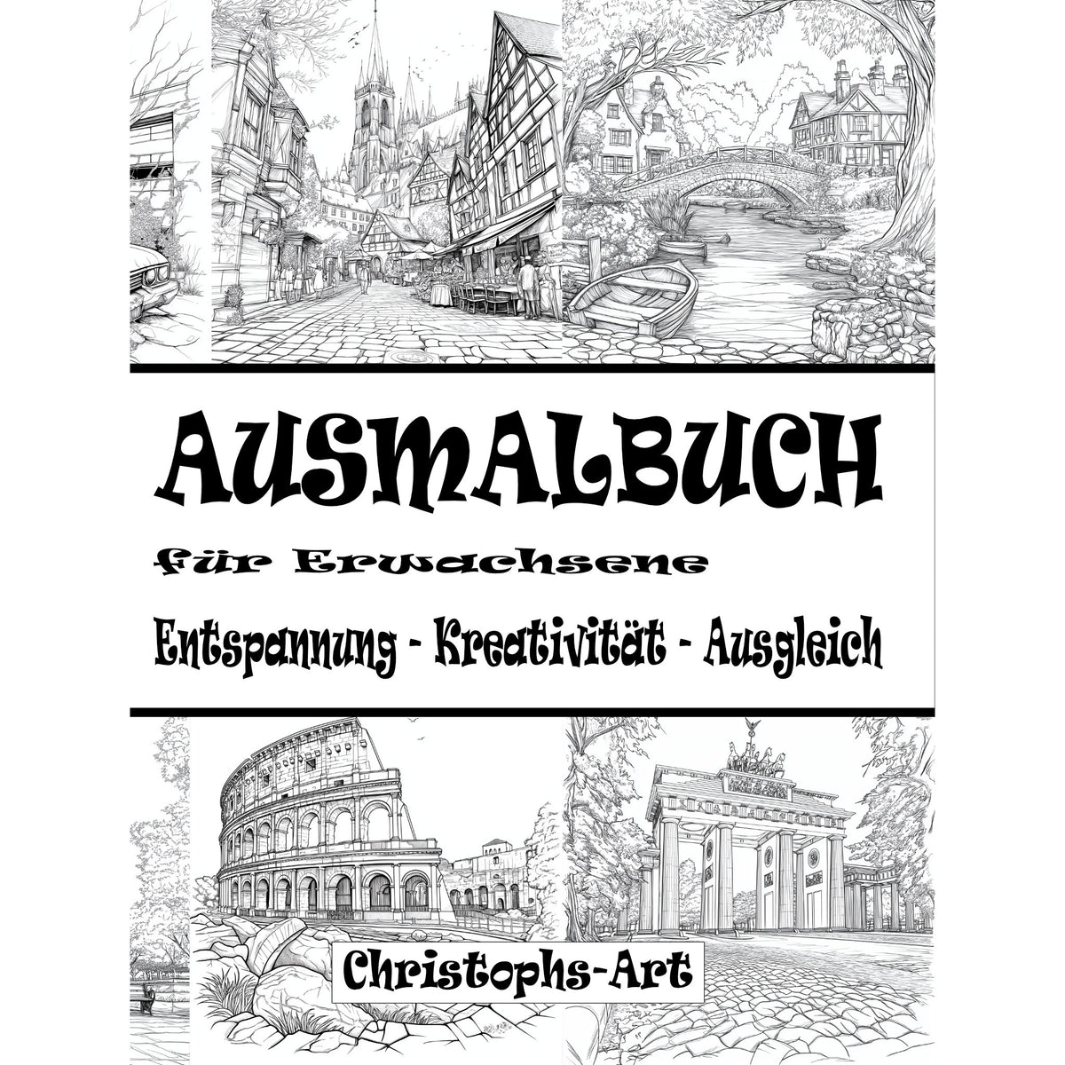 Ausmalbuch - Stadt