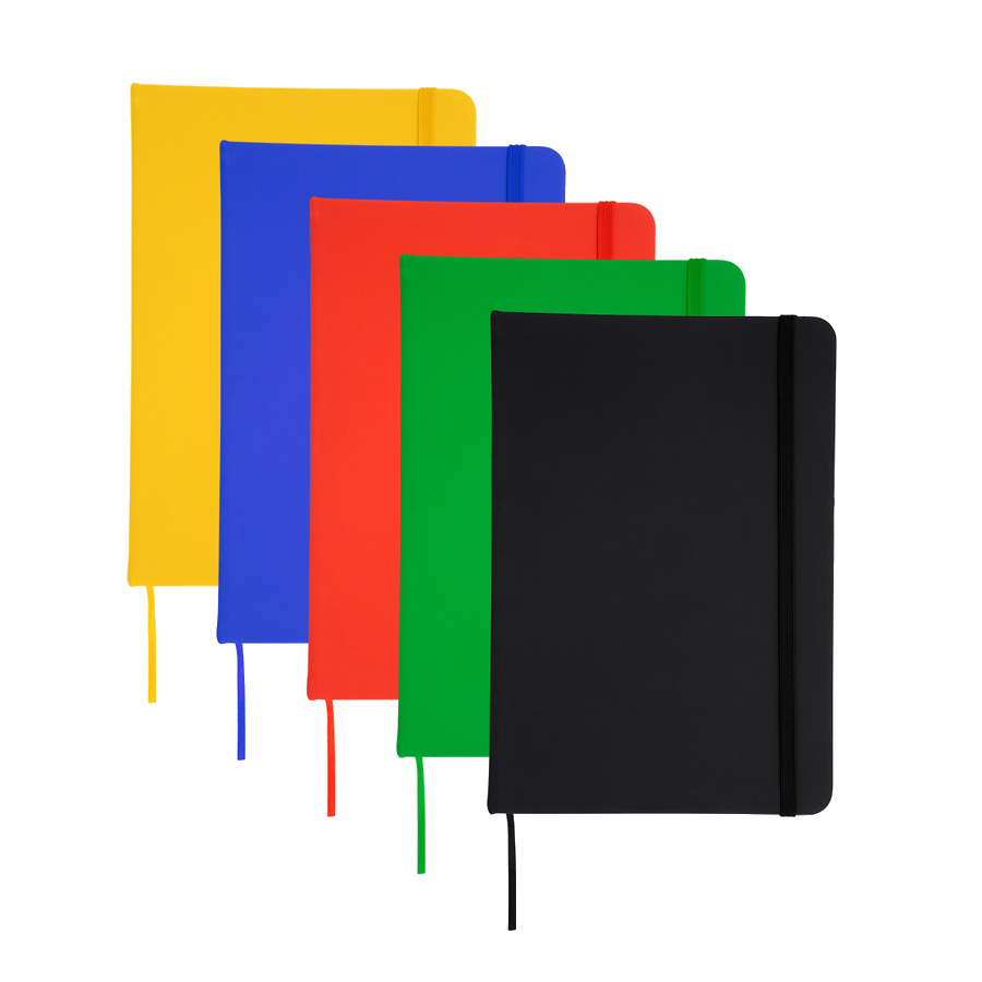 Notizbuch DIN A5 Kunstleder schwarz blanko