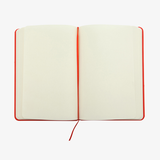 Notizbuch DIN A5 Kunstleder gelb blanko