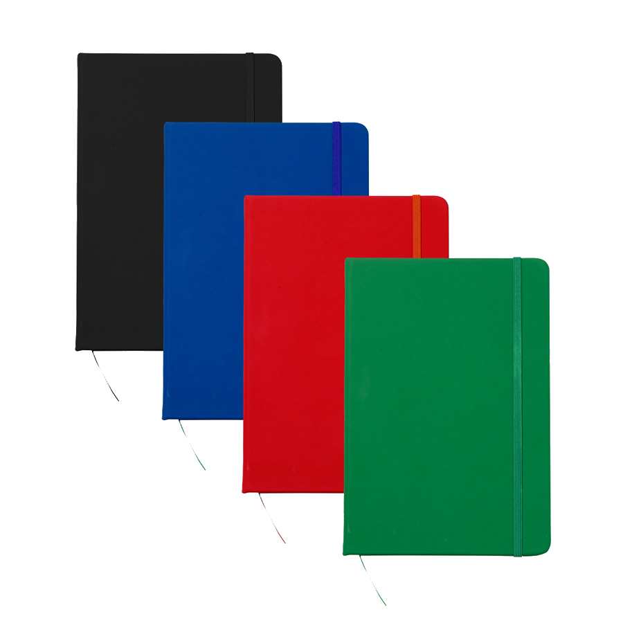 Notizbuch DIN A5 Kunstleder rot liniert