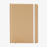 Notizbuch DIN A5 recycelter Kraftkarton blank weiß