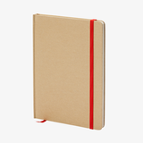 Notizbuch DIN A5 recycelter Kraftkarton blanko rot