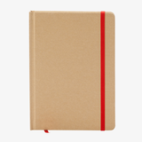 Notizbuch DIN A5 recycelter Kraftkarton blanko rot