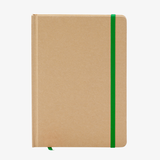 Notizbuch DIN A5 recycelter Kraftkarton blanko grün