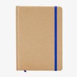 Notizbuch DIN A5 recycelter Kraftkarton blanko blau