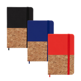 Notizbuch DIN A6 Kork und Kunstleder rot blanko