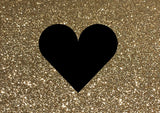 Glitzer Postkarte "Liebe" oder "Love"