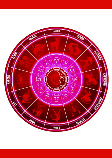 Notizbuch 'Sternzeichen' - rote Edition