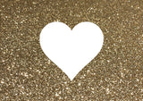 Glitzer Postkarte "Liebe" oder "Love"