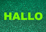 Glitzer Postkarte "Hallo"