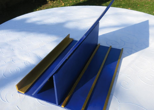 Buchständer Französische Lilie blau-gold