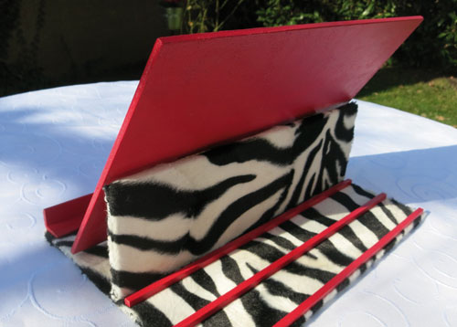Buchständer Zebra - rot