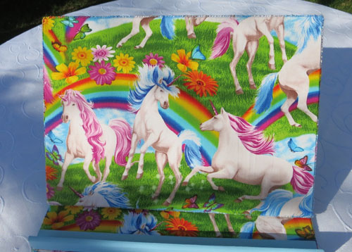 Buchständer Einhorn - hellblau
