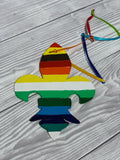 französische Lilie - Regenbogen