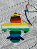 französische Lilie - Regenbogen
