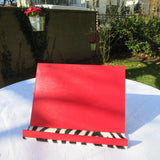 Buchständer Zebra - rot