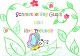 Schmetterling Gustl und ihre Freunde - DIN A4