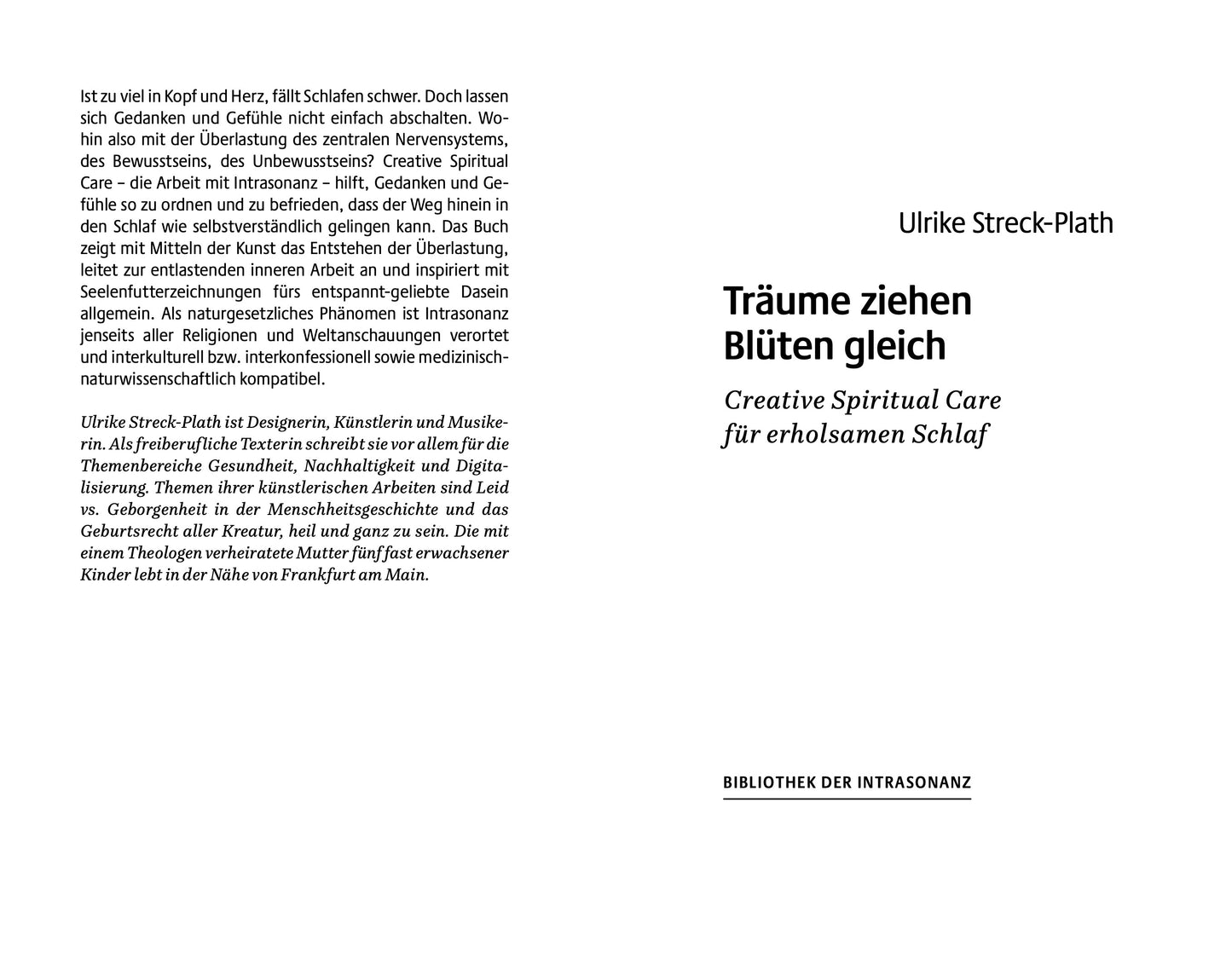 Träume ziehen Blüten gleich - Bibliothek der Intrasonanz, Band 4