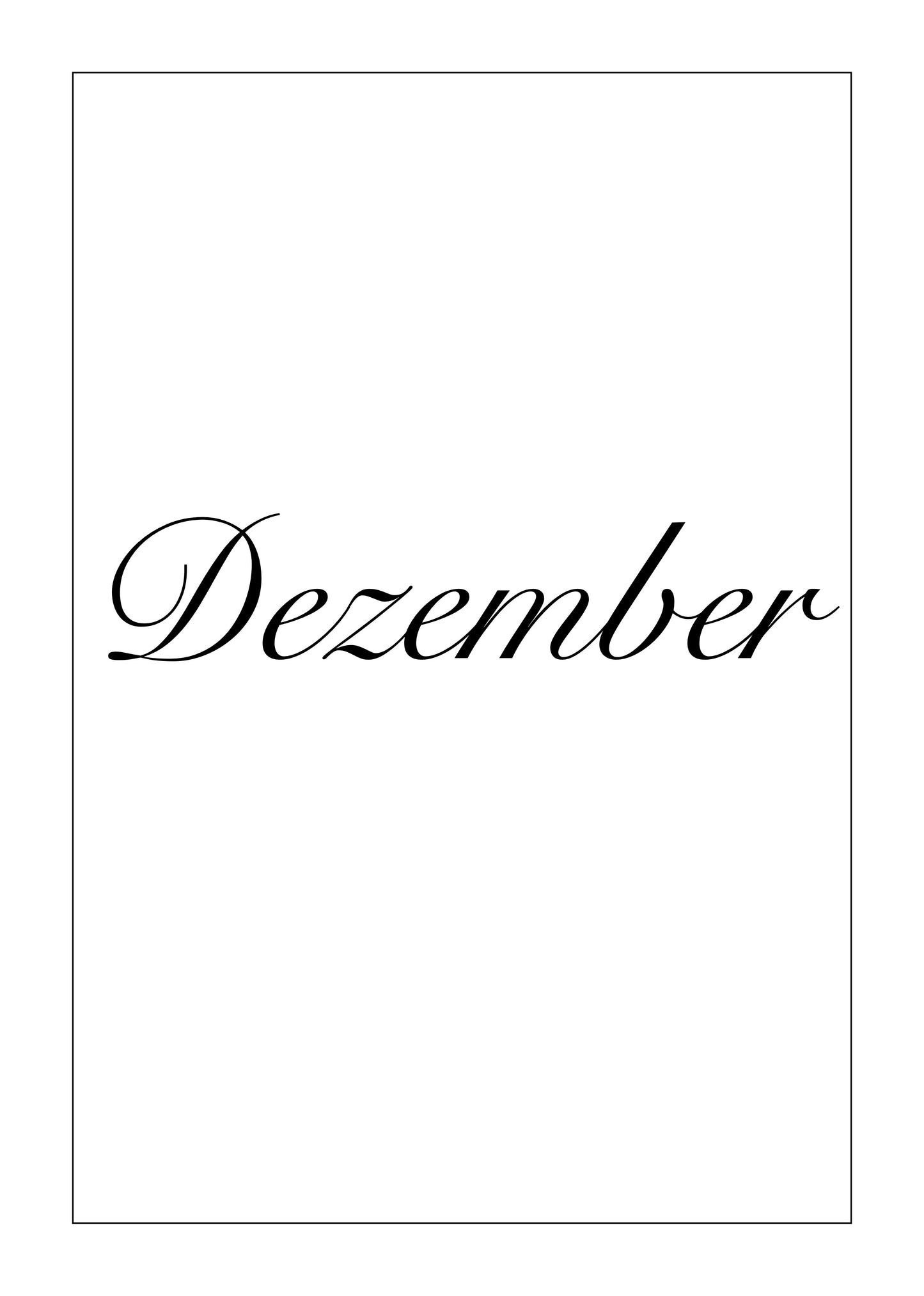 Kalender 4. Quartal