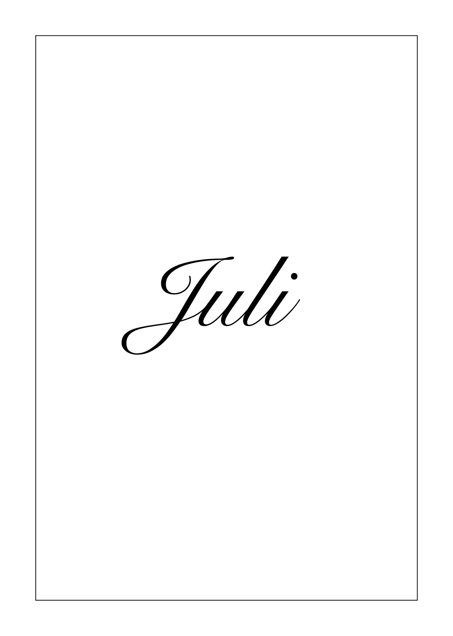 Kalender Juli