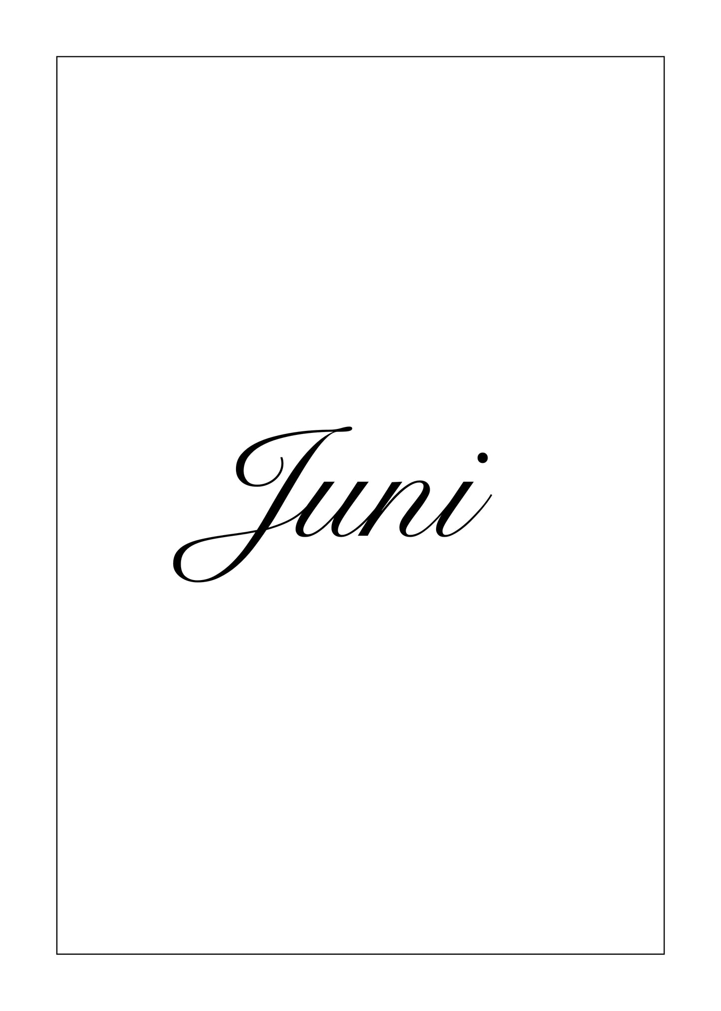 Kalender Juni