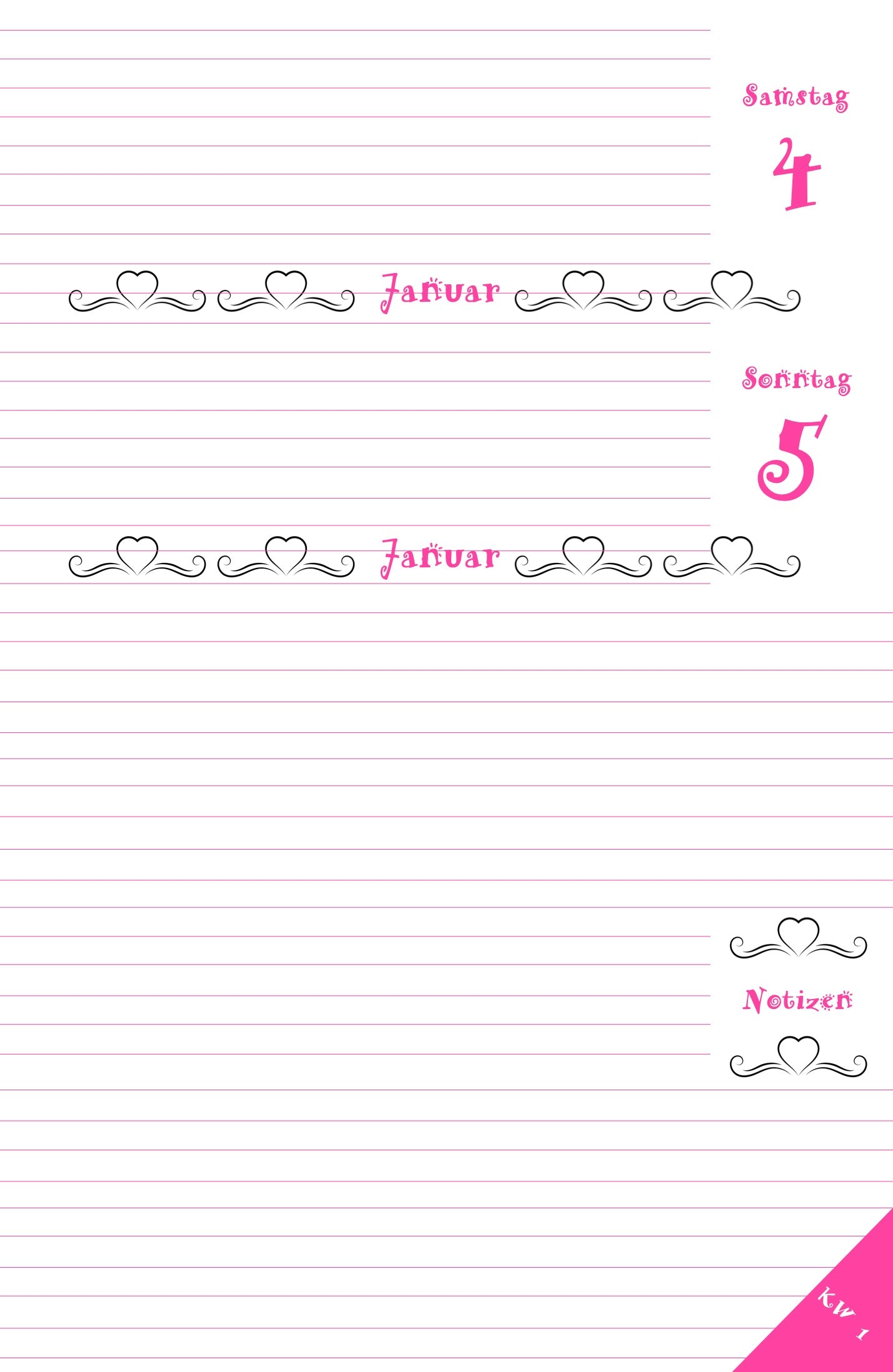 Kalender 2027 - 365 Tage voller Liebe