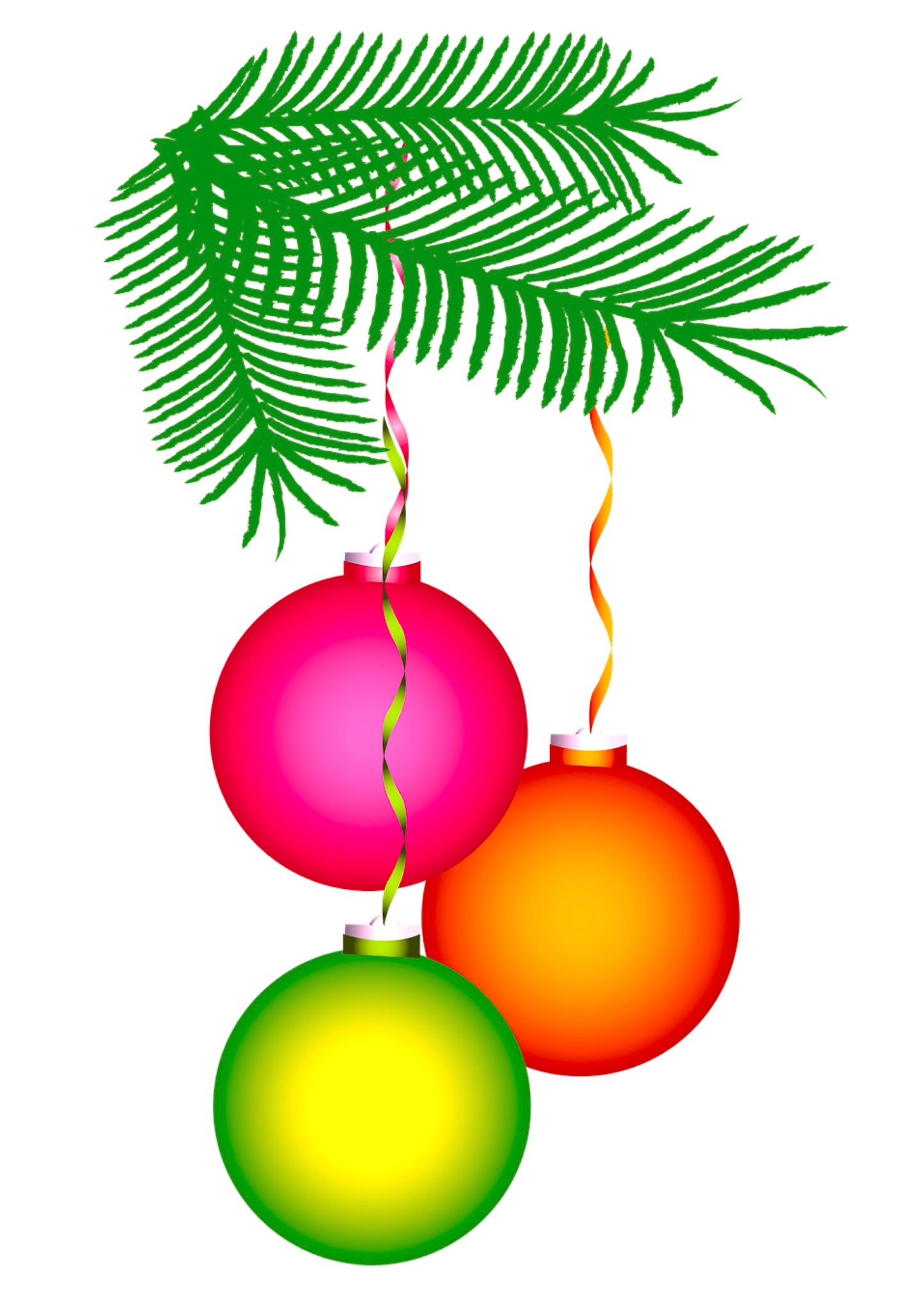 Notizbuch Weihnachten Kugeln