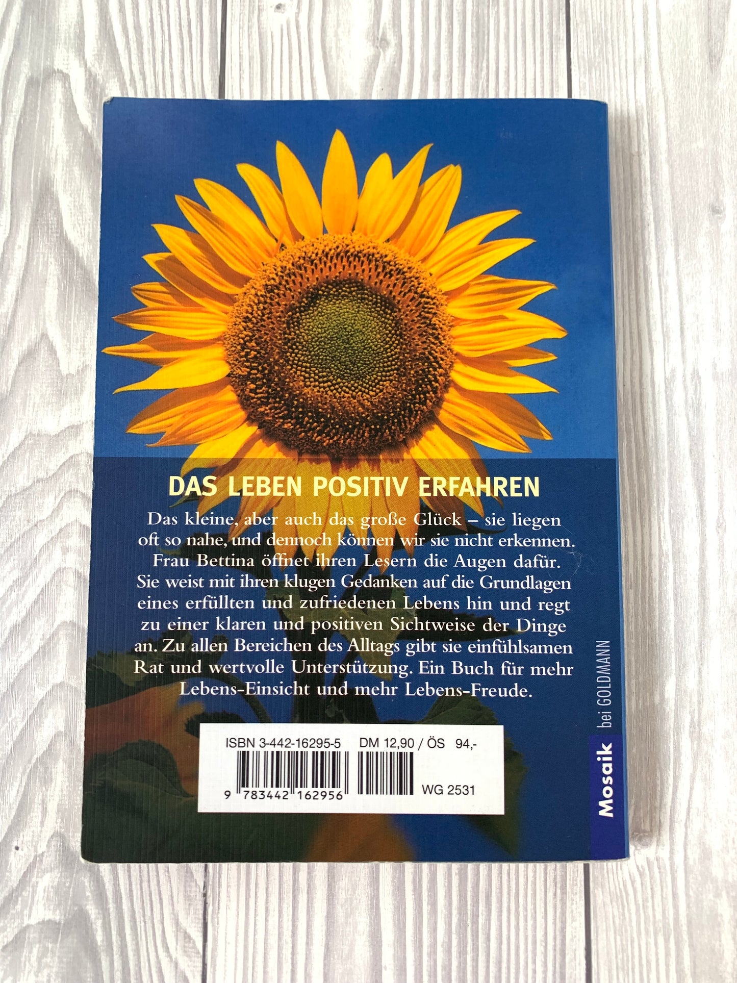 Mal ganz positiv gedacht - Nachhaltiges Buch