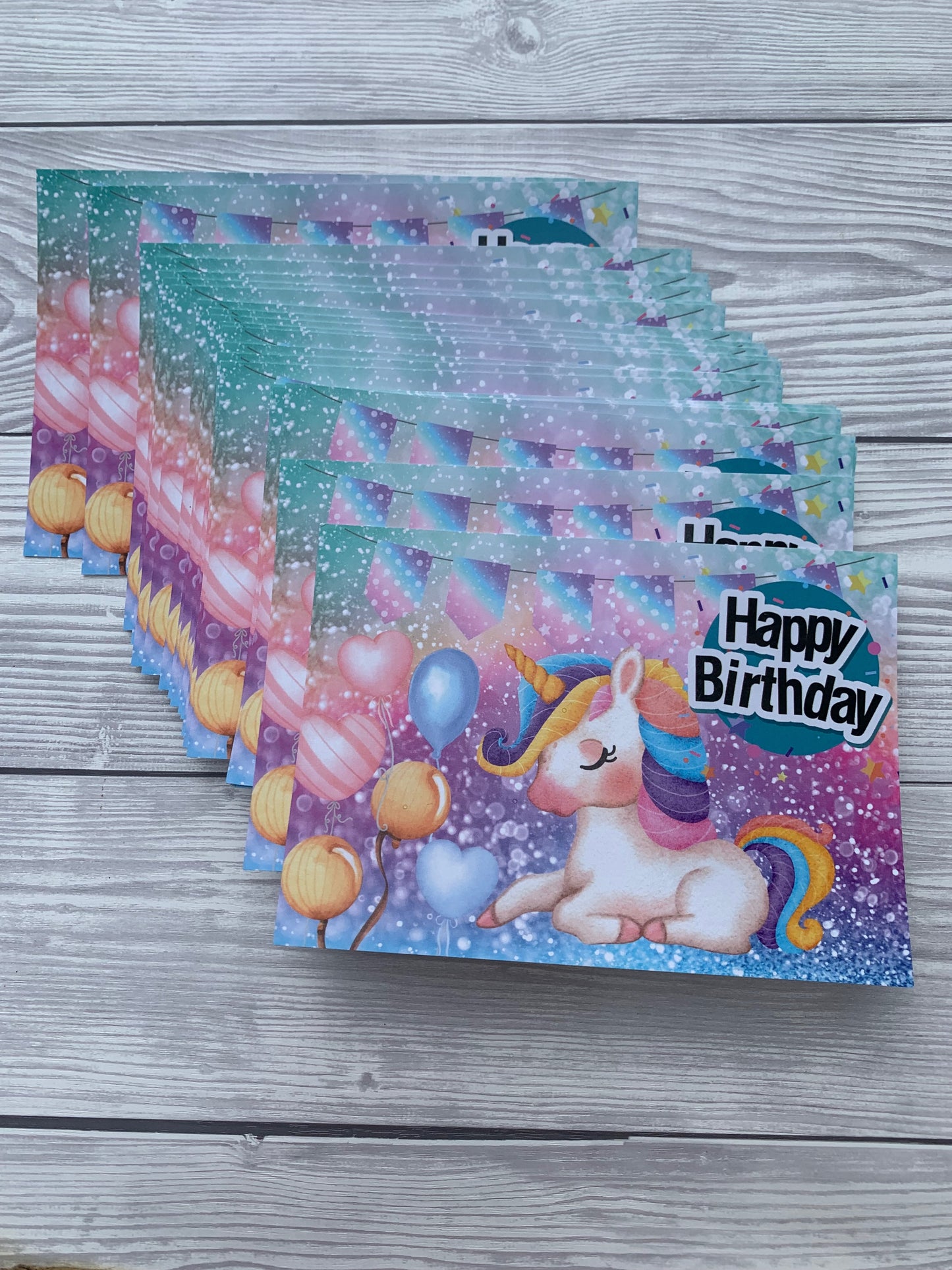 Postkarte Einhorn - Happy Birthday