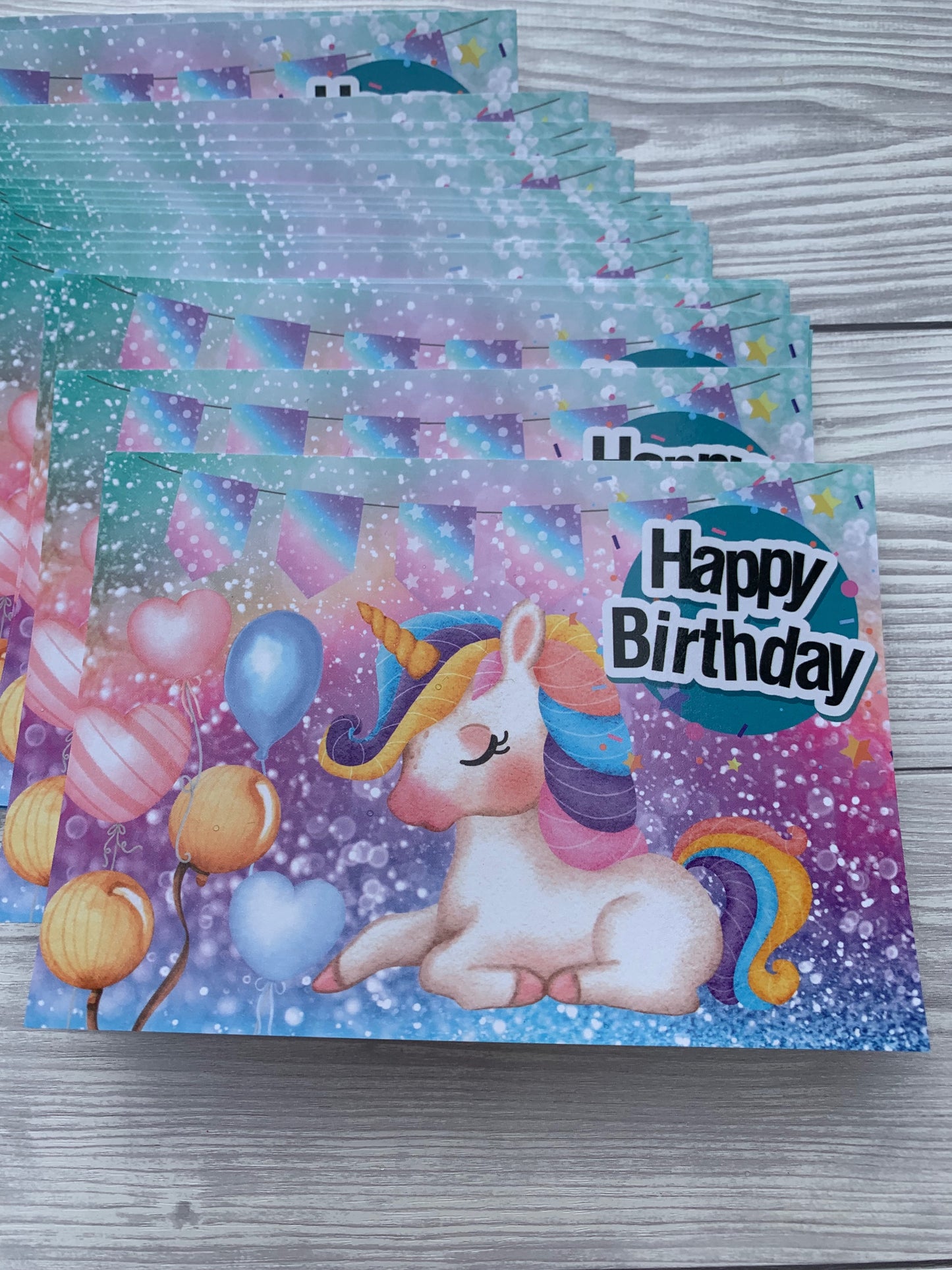 Postkarte Einhorn - Happy Birthday