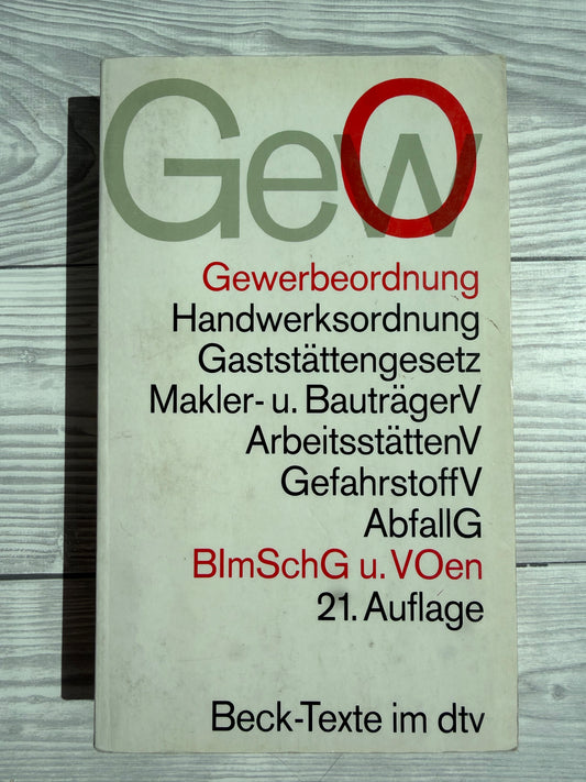 Gewerbeordnung - Nachhaltiges Buch