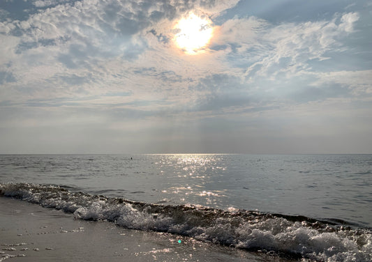 Postkarte glitzerndes Wasser