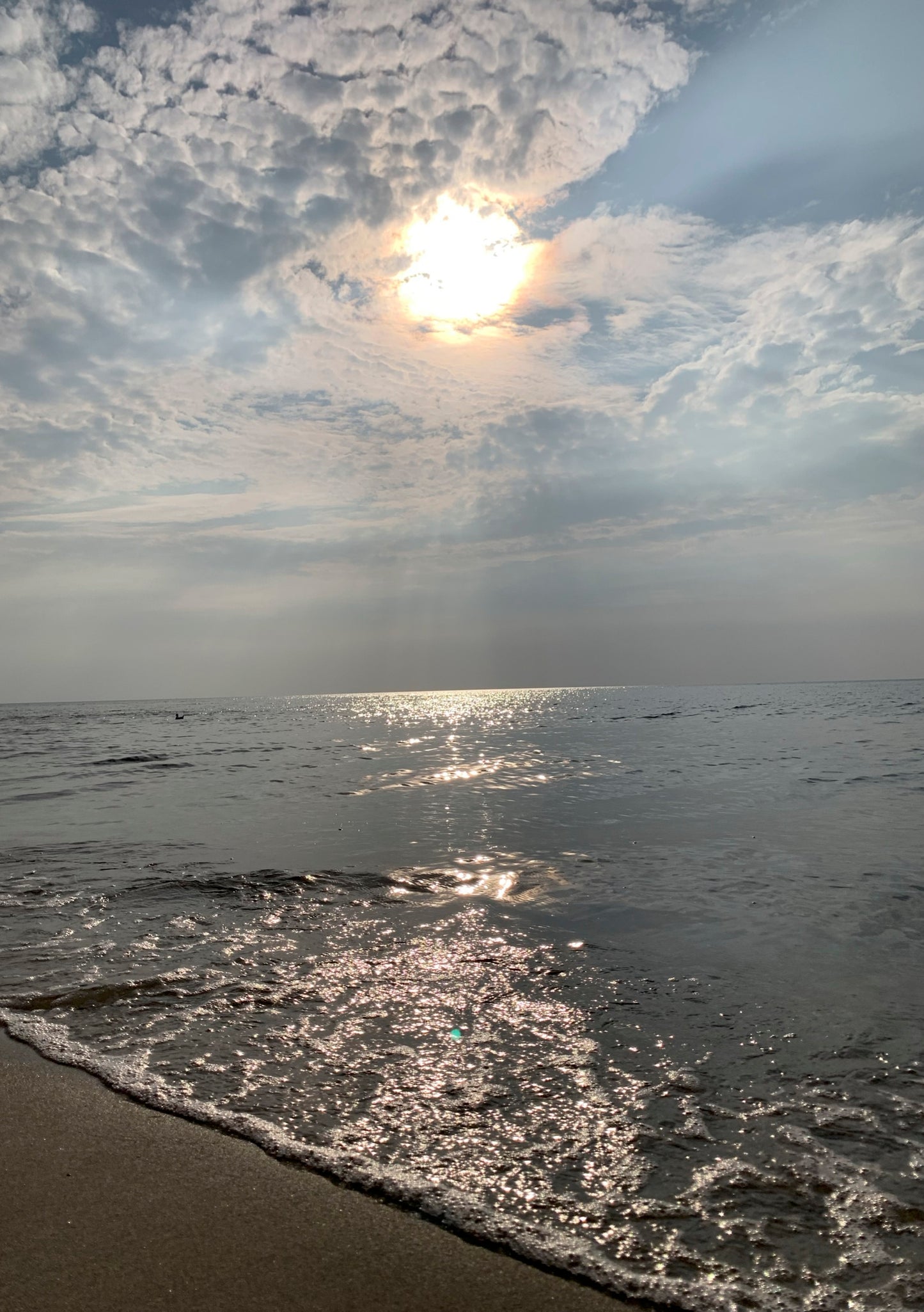 Postkarte glitzerndes Wasser