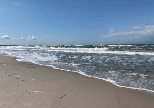 Postkarte Stürmischer Tag am Weststrand