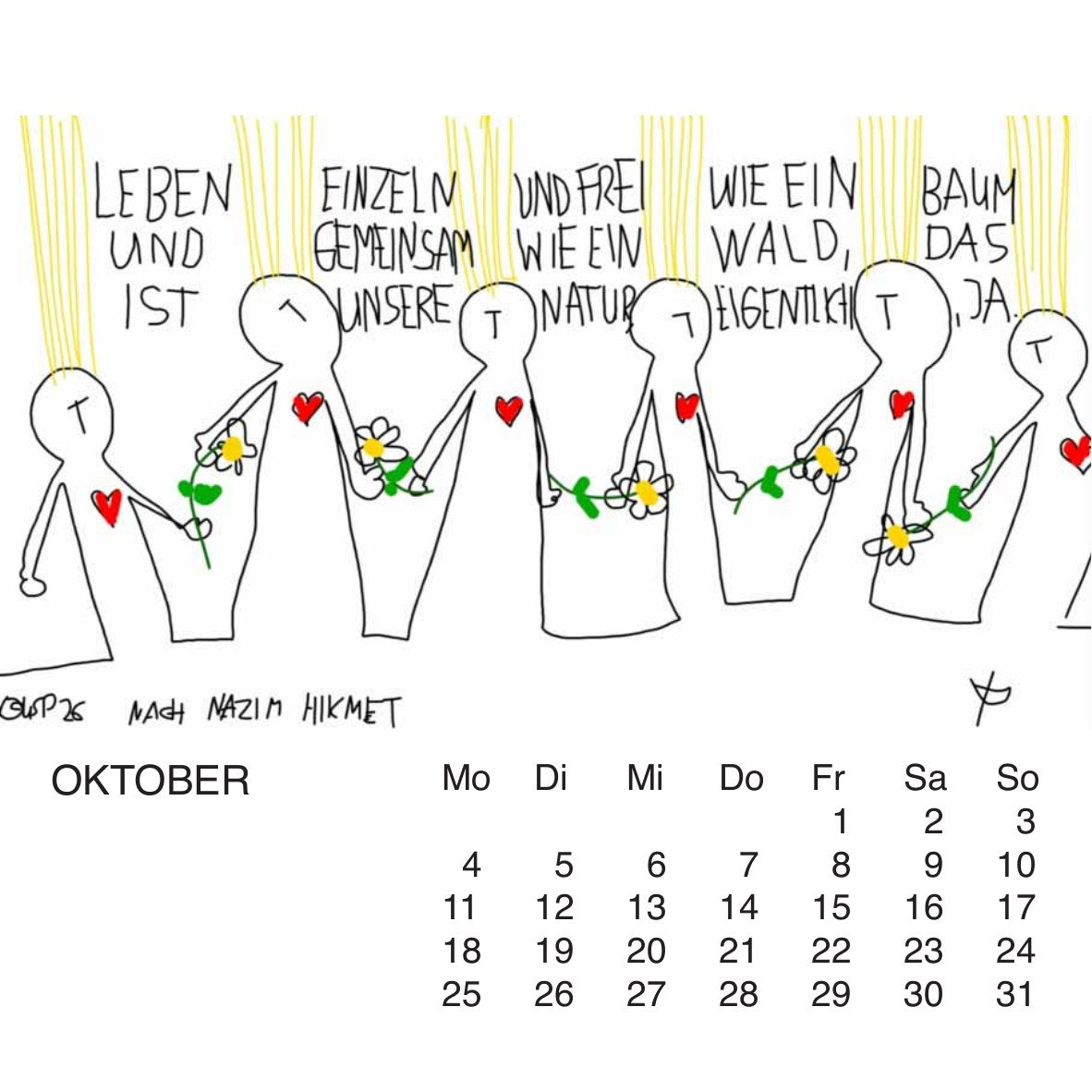 Seelenfutterkalender 2027 – Oktober